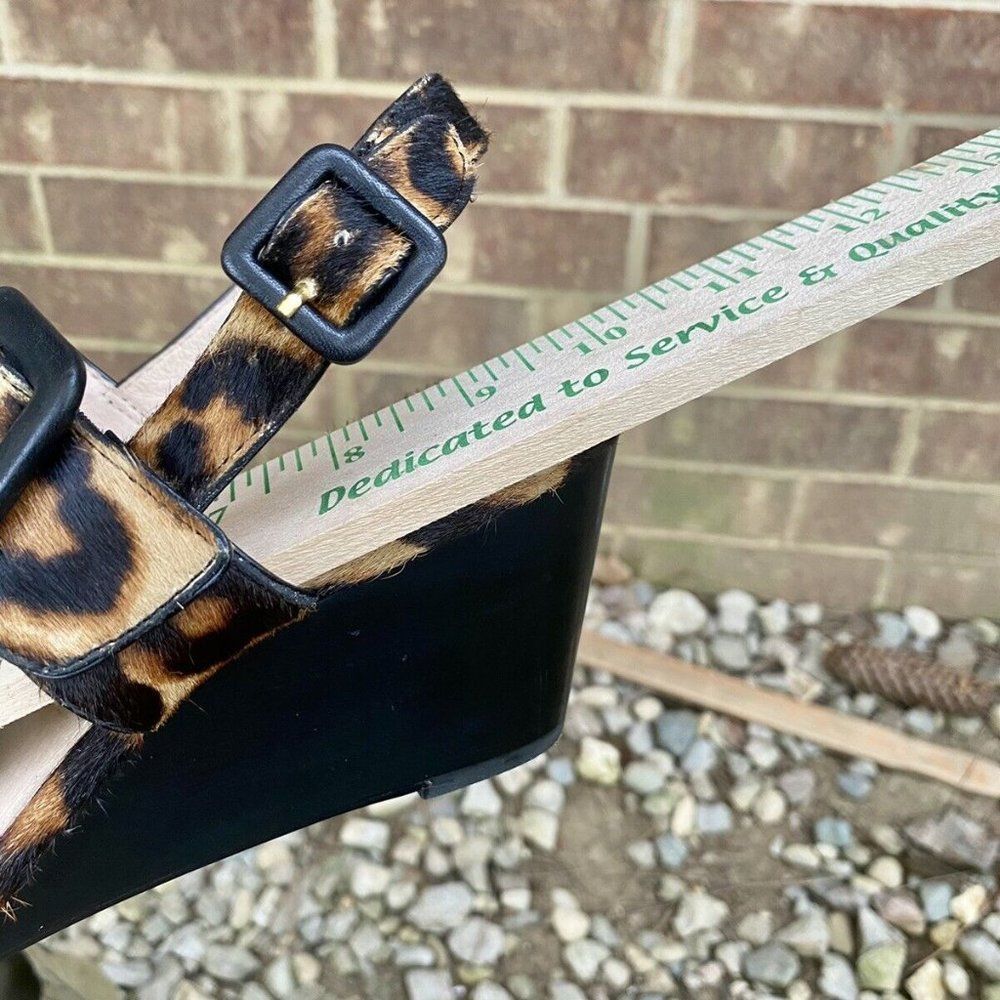 Louise et Cie Leopard Print Wedge Sandals - Picture 9 of 9